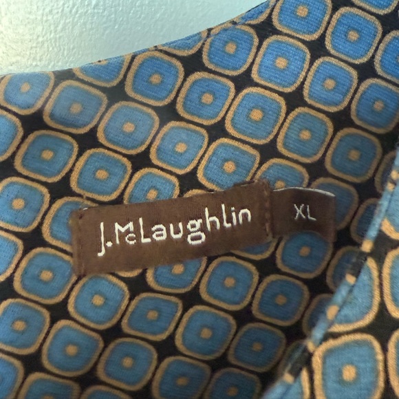 J. McLaughlin XL Geometric Print Sleeveless Dress - Picture 4 of 6